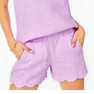 NWT Lilly Pulitzer Brea Linen Short Size S